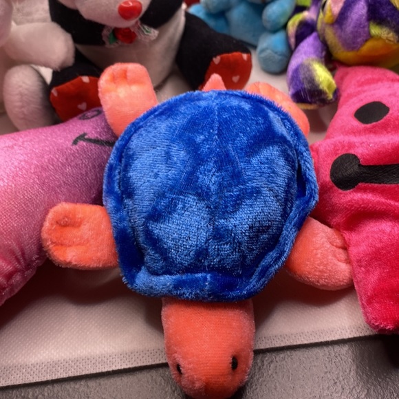 Bundle of Small Plush Toys Stuffed Animals Panda Frog Turtle Star Bunny Fish - Picture 9 of 11